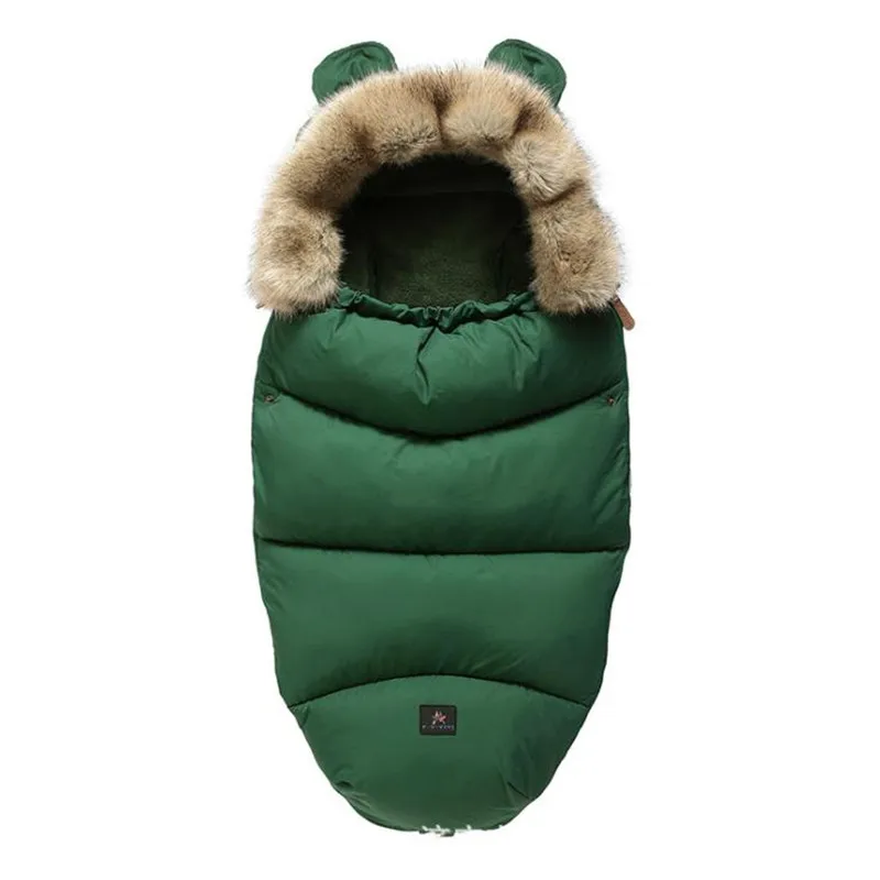 Winter Stroller Warm Bag 100cm Wool Sleeping Bag Newborn Envelop Kids Sleeping Bag 5 Colors Winter Stroller Sleeping Bag