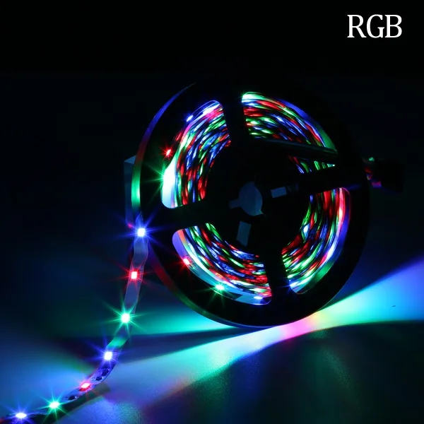 SMD 2835 DC12V RGB светодиодный светильник 1 м 2 м 3 м 4 м 5 м без водонепроницаемости светодиодный светильник RGB светодиодный s лента Гибкая Диодная лента - Испускаемый цвет: RGB