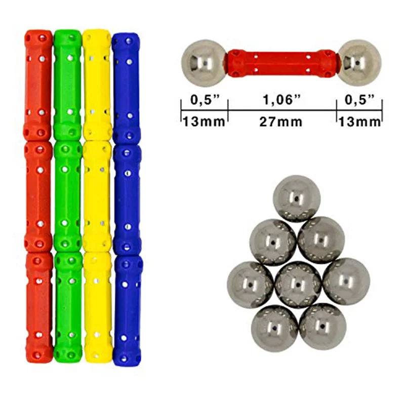 3D puzzle magnetic building sticks blocks toys magnet educational toys magnetic blocks sticks stacking set for kids adult magnetic building blocks magnetic assembly toy