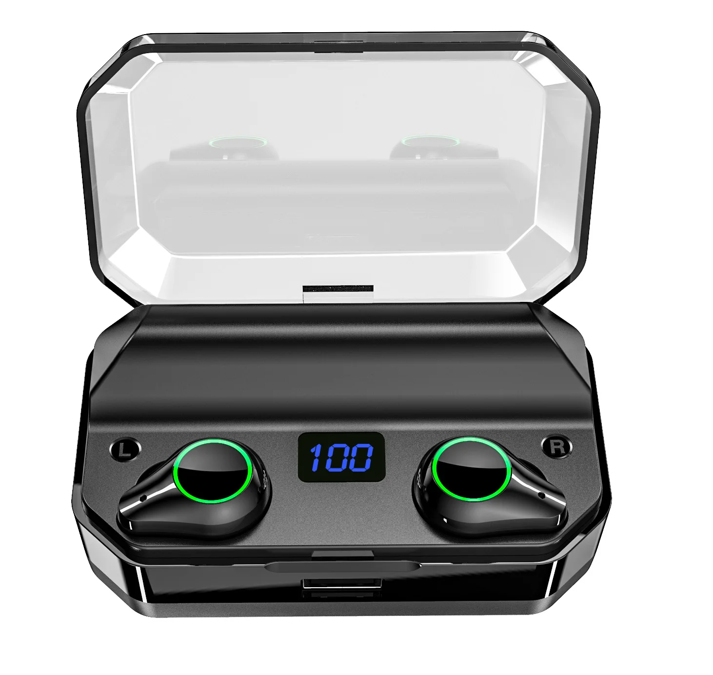 T9 5 0 TWS Bluetooth наушники 9D стерео HiFi беспроводные IPX7 водонепроницаемый 7000 мАч