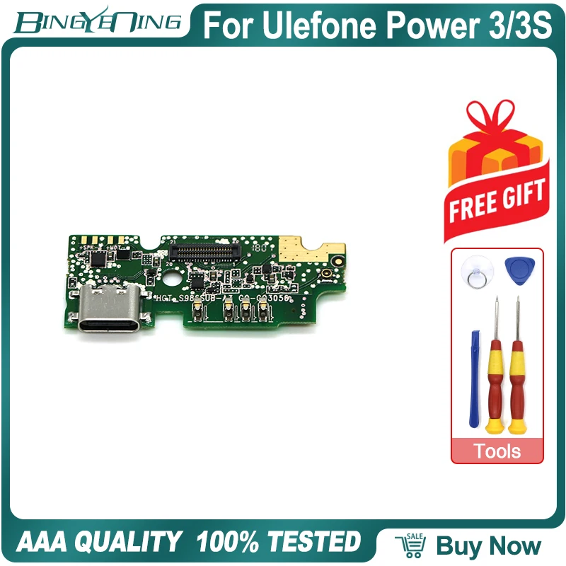 Для Ulefone power 3/3S плата с зарядным портом USB доска вибратор громкий динамик Ремонт Запасные аксессуары