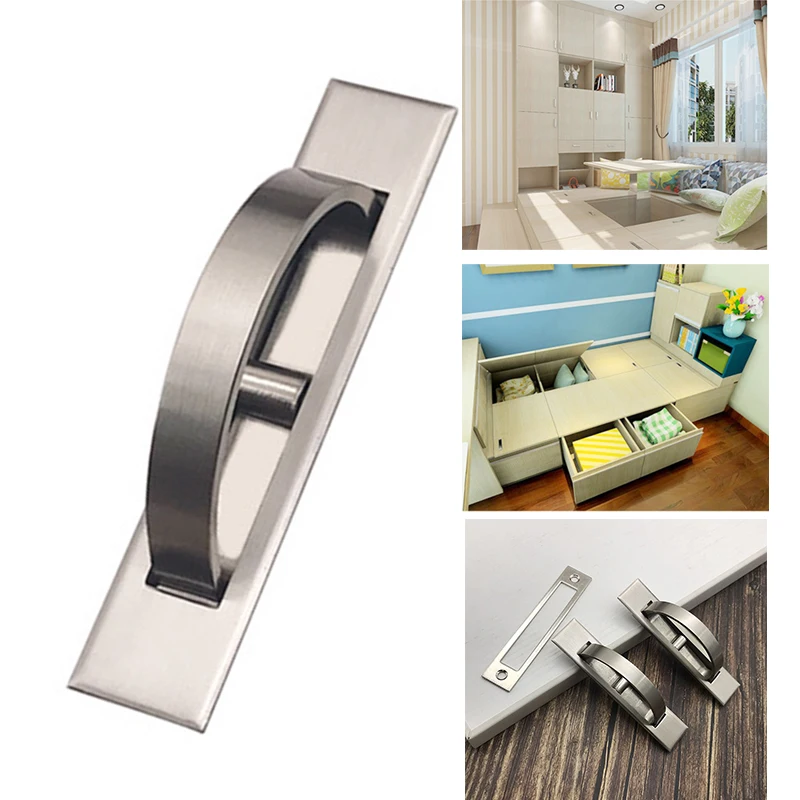 

Invisible Cabinet Drawer Handle Door Knobs Furniture Recessed Pulls Concealed Sliding Handles GHS99
