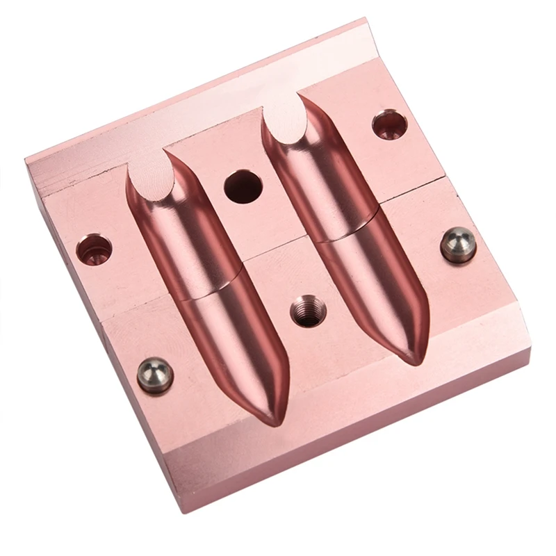 1 Set Durable Aluminum Alloy Rose Gold Diy Lipstick Mold with 2Holes Dual Uses Lip Rouge Balm Lipbalm Fill Mould Maker Tools 1 Set Durable Aluminum Alloy Rose Gold Diy Lipstick Mold with 2Holes Dual Uses Lip Rouge Balm Lipbalm Fill Mould Maker Tools