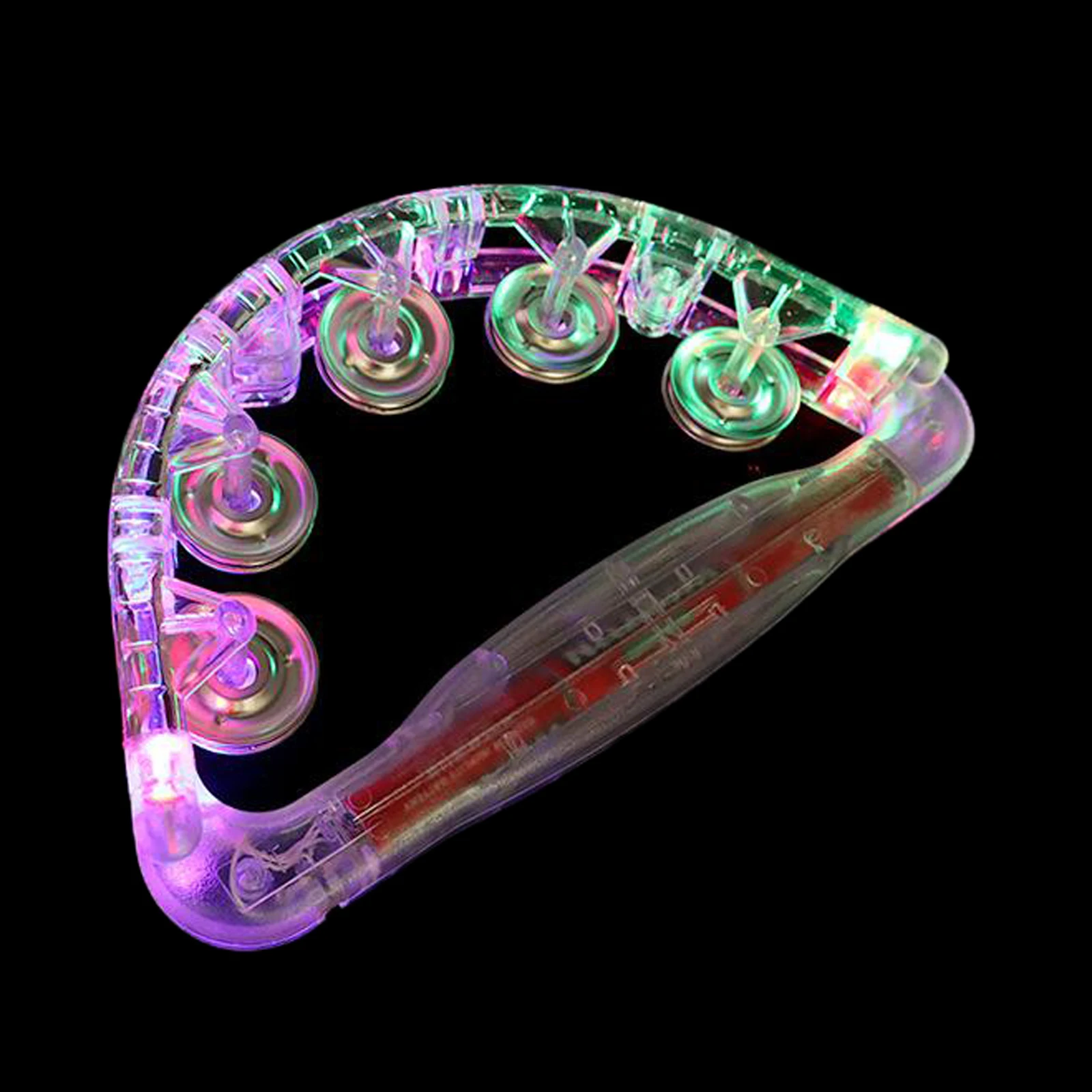 Flashing Tambourines for Kids, LED Noisemakers for Sporting Events Wedding