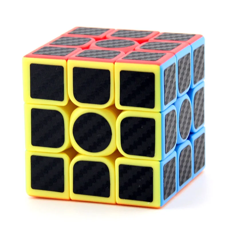 Meilong Dragon 3x3x3 наклейка из углеродного волокна скоростной магический куб 3x3 55 мм Moyu многоцветная 3D игра IQ Твист Головоломка Игрушка Головоломка - Цвет: Multi-Color