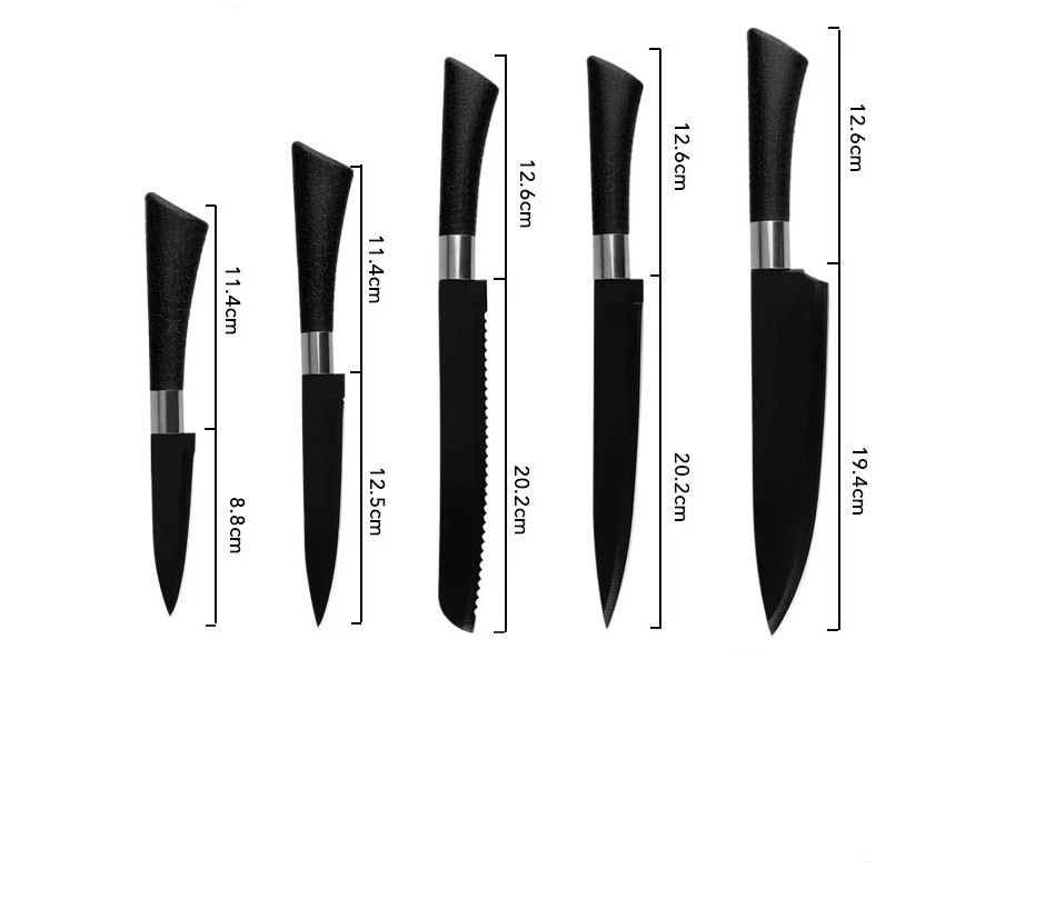 Нож из нержавеющей стали, спрей, краска, нож, подкова, фруктовый нож с ручкой, нож для овощей, нож для хлеба, кухонный нож