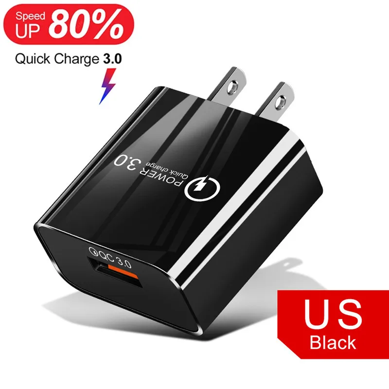 65 watt charger 18W 5A Fast Charger QC 3.0 USB Charger Quick Charge Type C Cable for Huawei Samsung Xiaomi Redmi Google Pixel 6 Pro EU US Plug 65w charger Chargers