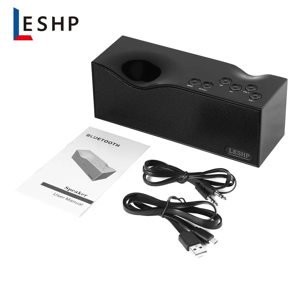 

LESHP B1 Alarm Clock Speaker LED Display Removable Lithium Battery Cordless Portable Support Variety Music Format