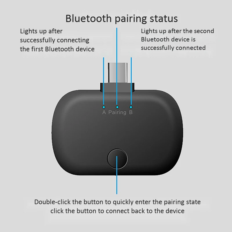 USB Type C Bluetooth аудио передатчик адаптер для Nintendo Switch PC PS4 MAC поддержка голосового