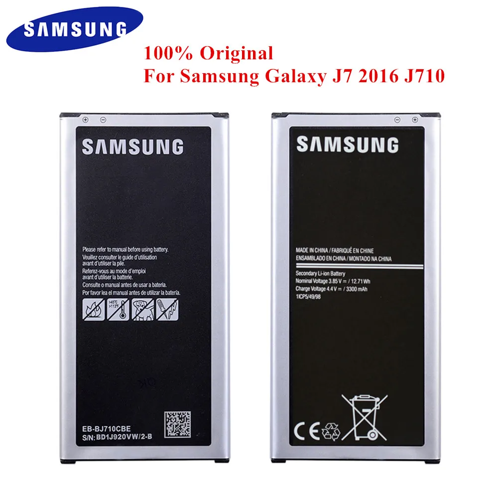 Батарея EB-BJ710CBE для Samsung Galaxy J7 j710 SM-J710F J710FN J710FQ J710M J710H J7108 J7109 3300 запасная батарея AKKU для телефона, мАч