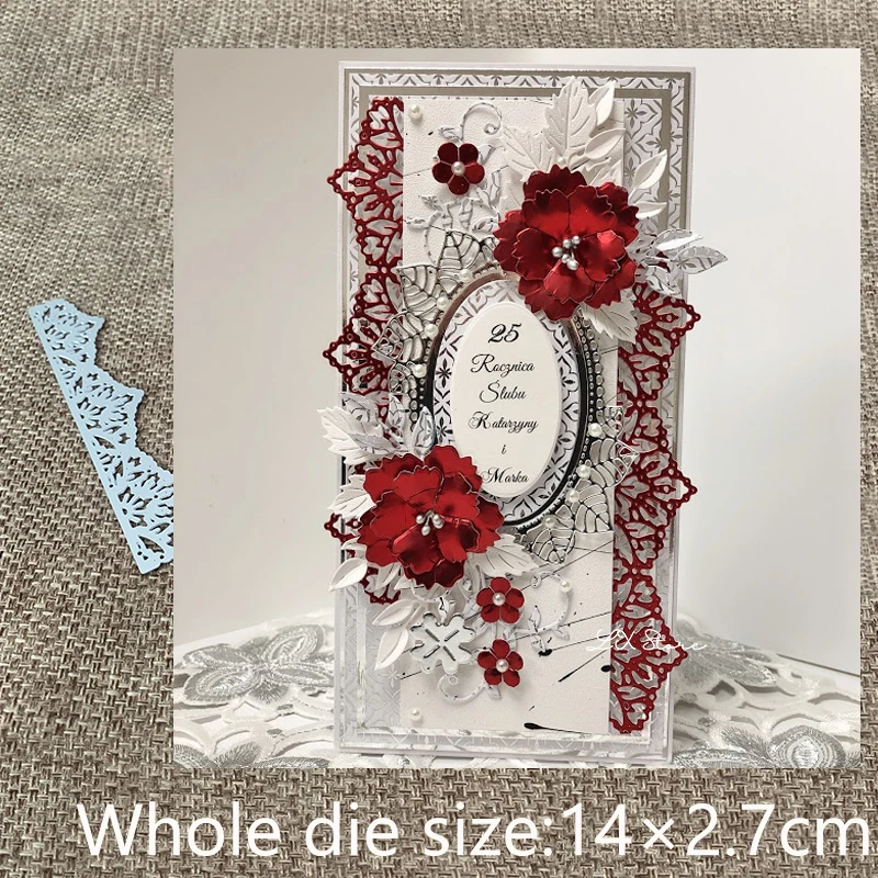 

XLDesign металлические Вырубные штампы, трафарет, кружевные края, украшение, альбом для скрапбукинга, бумага, карточки, ремесло, тиснение, вырубки