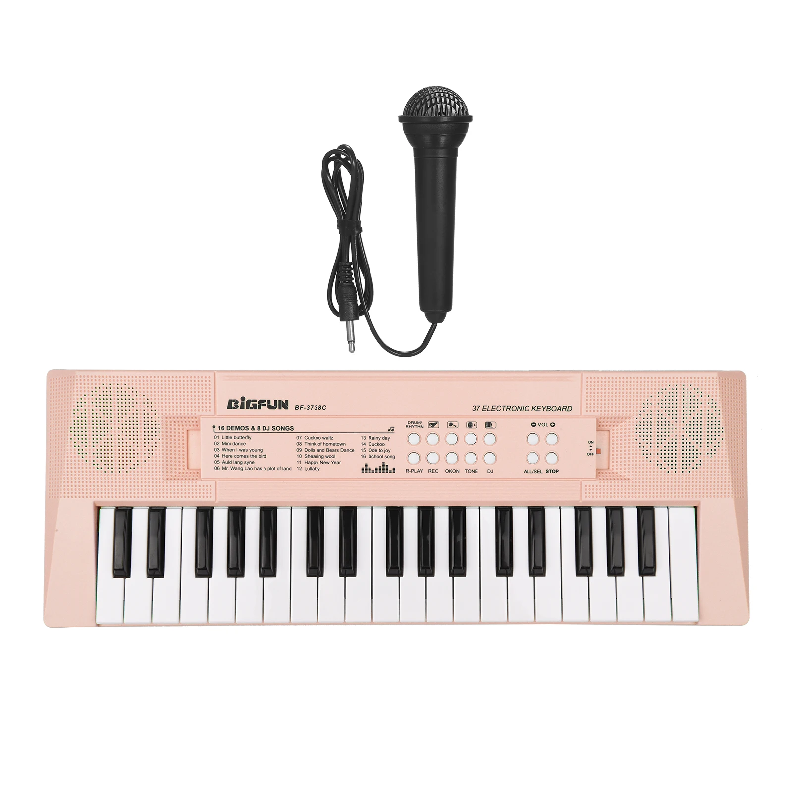 37 Keys Electronic Piano Keyboard for Beginners Kids Blue/Pink Accessories