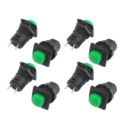 

8 Pcs AC 125V 3A 250V 1.5A SPST On/Off Self Locking Push Button Switch