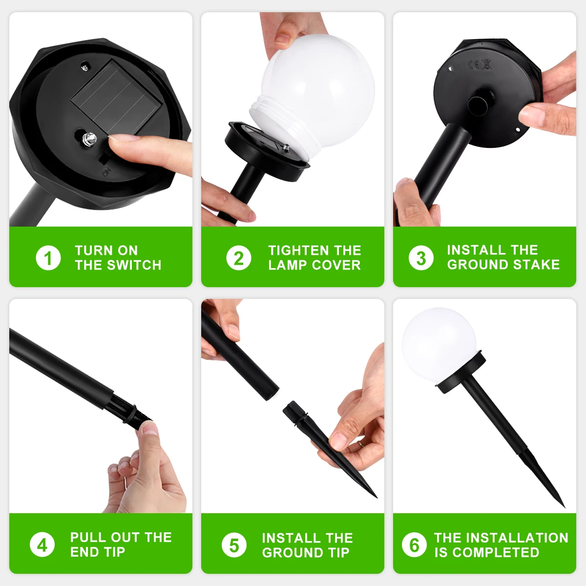Gramado à Prova Luzes para Jardim ao ar Livre Solar Jardim Dwaterproof Água Luzes Caminho Paisagem Lâmpada Decoração Lâmpadas Led Luz 15 Computers & Electronics