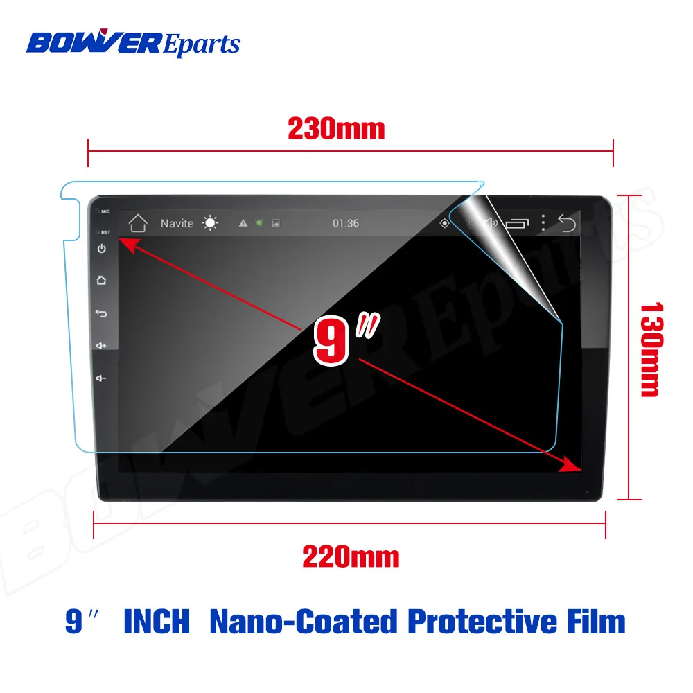 9" 10.1" INCH Soft Nano-Coated Screen Protective Film for TEYES CC2 CC2L Spro 2 DIN GPS Car Radio Multimedia Player Navigation |