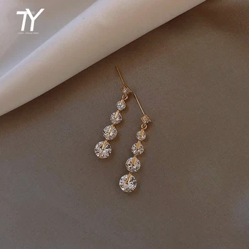 Fashion and high-level crystal Zircon Earrings party focus earrings give gifts to friends everyday wear trendy women’s Earrings