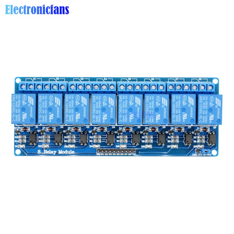 Dc 12v 8-channel Relay Interface Board 8 Channel Relay Module With ...