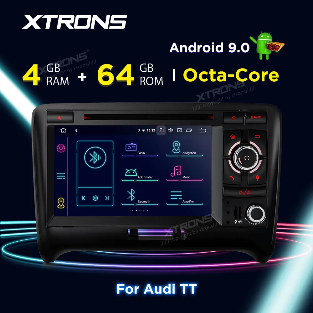 

XTRONS Android 9.0 PX5 Octa Core GPS Navigation Radio Car DVD Player OBD for Audi TT MK2 8J 2006 2007 2008 2009 2010 2011 2012