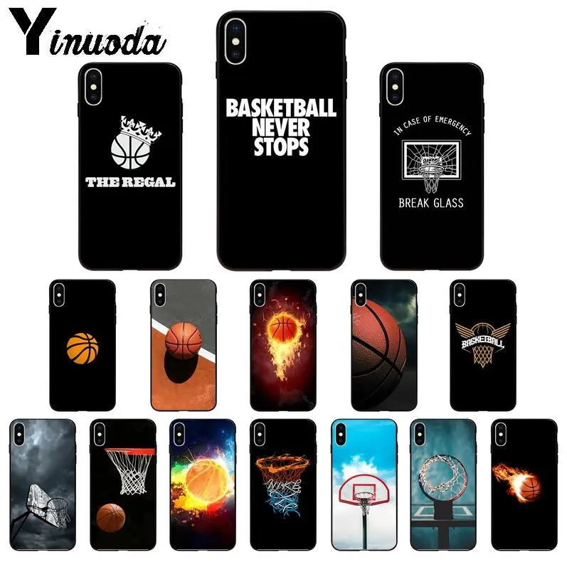 Мягкий высококачественный чехол для телефона Yinuoda из ТПУ с баскетбольной