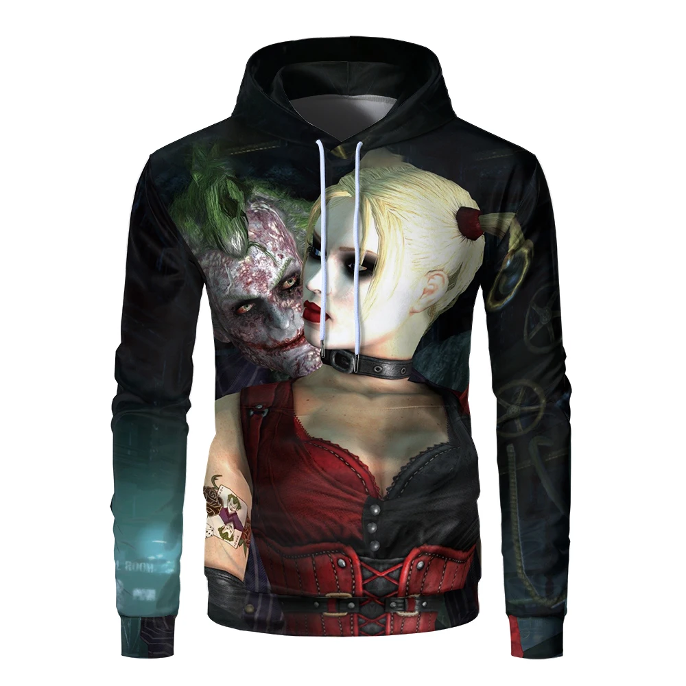 С принтами &quotотряд самоубийц&quot &quot3D Толстовка&quot &quotХарли Квинн&quot и &quot Джокер