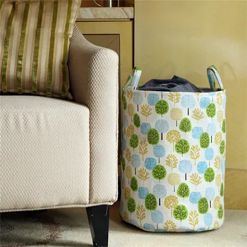 

Laundry Basket Waterproof Dirty Clothes Storage Basket Hamper Children Kids Baby Toys Basket Portable Toy Storage Bucket Bags