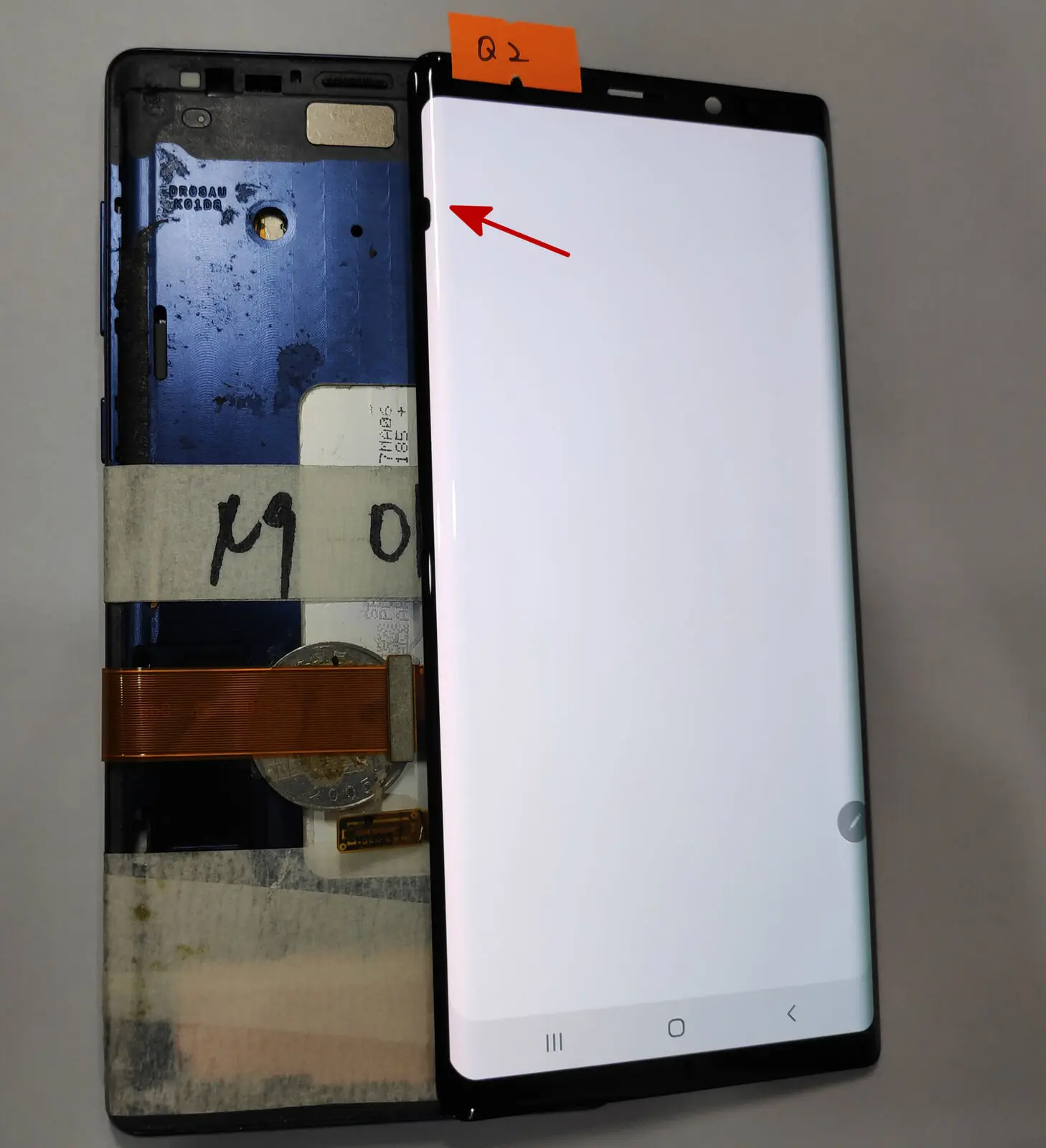 Дефект Super Amoled для samsung Galaxy Note 9 Note9 N960 N960F N960D N960DS ЖК-дисплей сенсорный экран дигитайзер 6,3" - Цвет: Q2