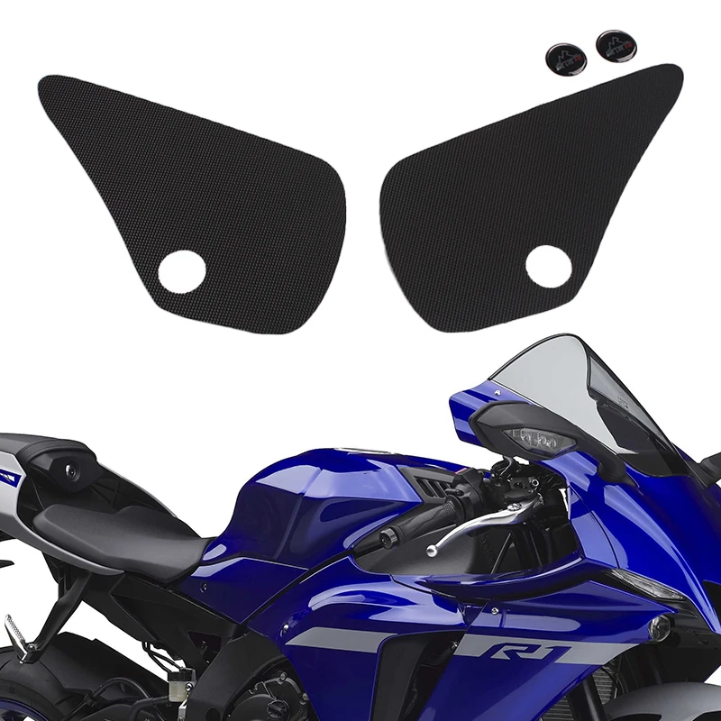 For YAMAHA YZE R1 YZFR1 2007 2008 Tracer Motorcycle Anti Slip Fuel Tank Pad Sticker Gas Traction Side Knee Grip Protector Decals