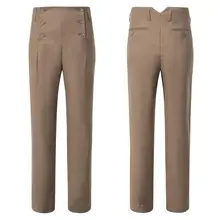 Мужские брюки формальные Ретро Бизнес повседневные облегающие длинные Pantalon A Carreau Homme классические винтажные пуговицы костюм брюки Свадьба 3