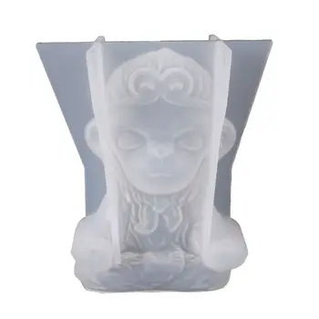 

DIY Crystal Epoxy Mould Cartoon Monkey King Mold Car Decoration Silicone Pendant Casting Molds DIY Making Finding Accessories