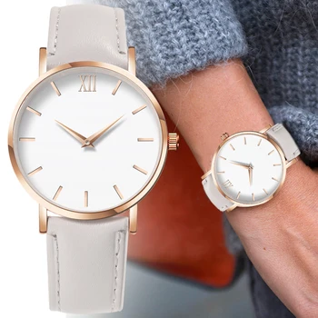 

Zegarek Damski Fashion Simple Women Watches Woman Ladies Casual Leather Quartz Watch Female Clock Relogio Feminino Montre Femme