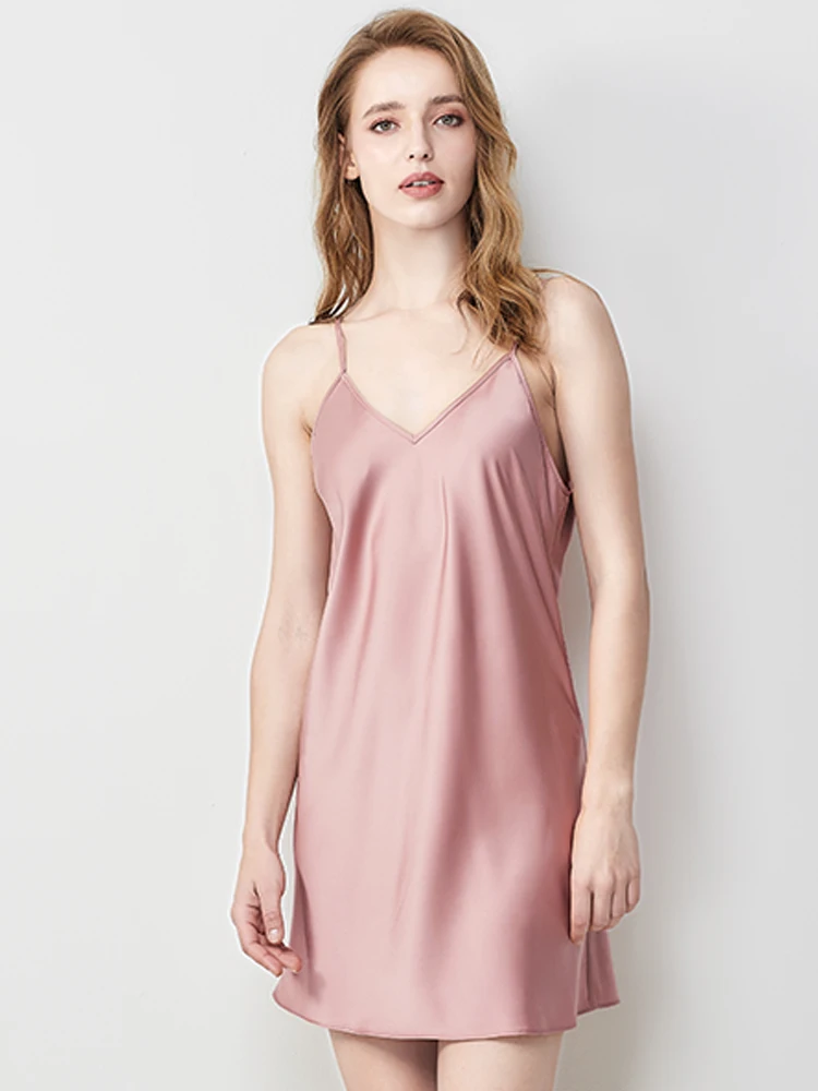 Diana Sexy Pajamas Ice Silk Nightdress Women's Summer Suspender Dress Two-Piece Pajamas Morning Gowns Pajamas Home Wear
