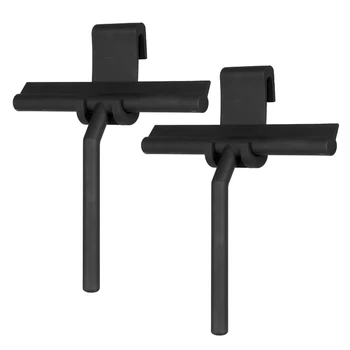 

2 Pcs Silicone Shower Squeegee Non Slip Grip Glass Squeegee Glass Wiper for Fish Tanks, Conservatories, Skylights Etc