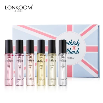 LONLOOM Tester-Set de muestras de Perfume de 5ML x 6 para estudiantes británicos, Set de muestra de Perfume ligero y duradero