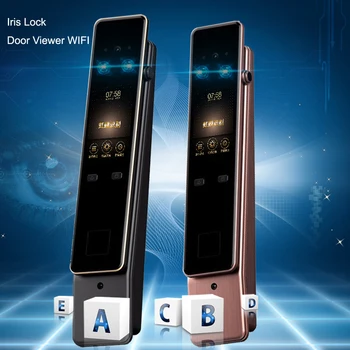 

ROLLUP Iris Recognition Smart Lock Password Key Unlock Iris Accuracy Unlocking Door Bell Door Camera Remotely WIFI PIR Induction