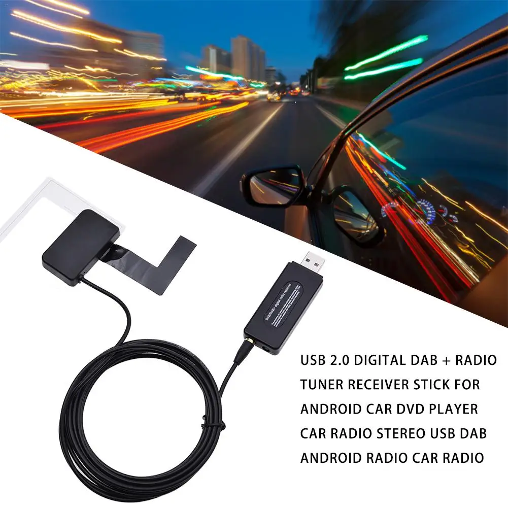 Автомобильный радиоприемник USB плеер USB 2,0 цифровой DAB+ радио тюнер приемник Стик для Android стерео dvd-плеер