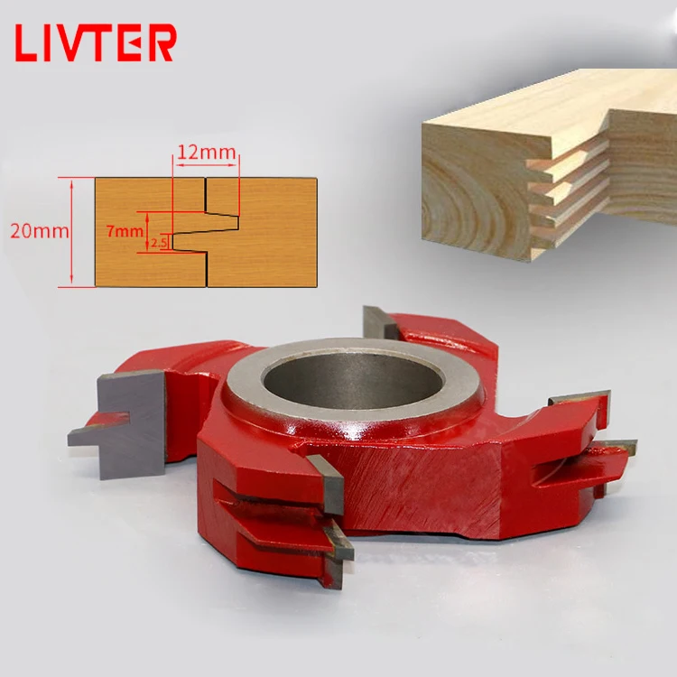 Woodworking Curving Grooving Blade Wood Shaper Cutter LIVTER Tungsten Carbide Finger Jointer