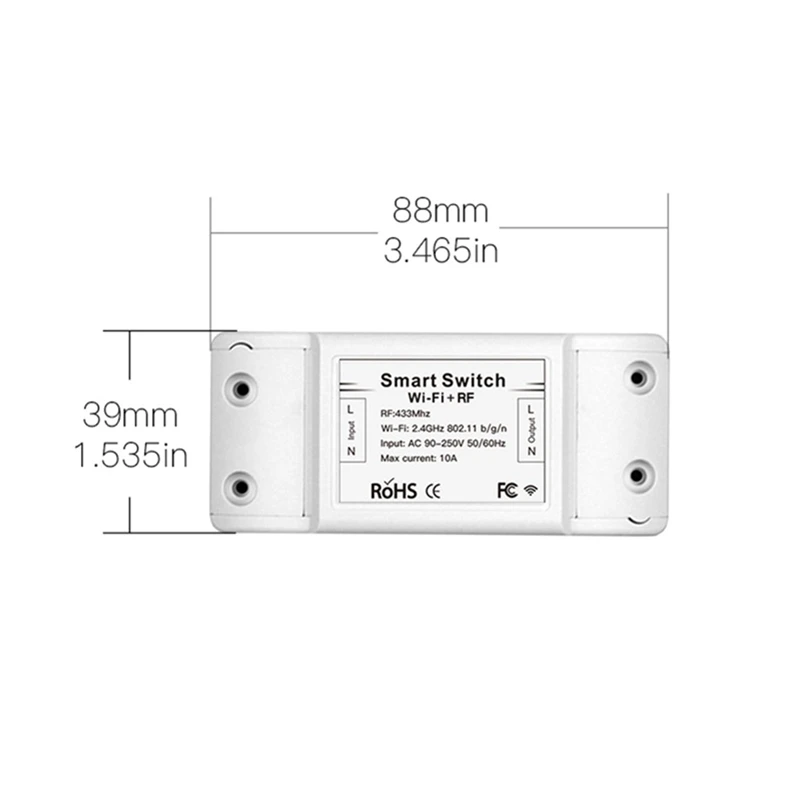 Moeshouse MS-101WR AC90-250V 433 МГц RF Wifi Пульт дистанционного управления умный светильник Голосовое управление совместно используемое устройство