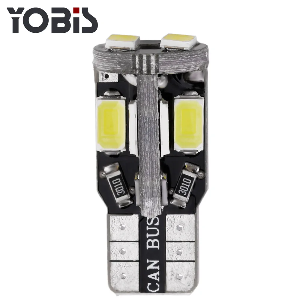 

Excellent 'High New Style Decoding Width Lamp T10-5630-10smd Car LED Width Light Bubble Super Bright License Plate Light