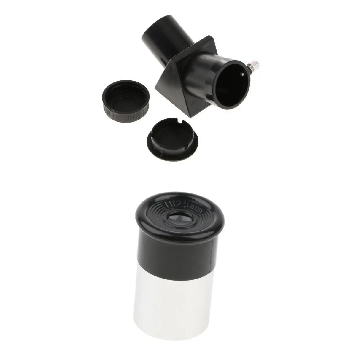 H12.5mm 0.965inch Telescope Eyepiece Fully Multi-coated Metal 35 Degree Field for Astronomy + 45 Degree Diagonal Prism H12.5mm 0.965inch Telescope Eyepiece Fully Multi-coated Metal 35 Degree Field for Astronomy + 45 Degree Diagonal Prism