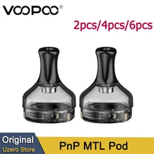 2 sztuk-6 sztuk oryginalny VOOPOO PnP MTL Pod 2ML wkład do Voopoo v garnitur przeciągnij X przeciągnij S zestaw tanie tanio Akcesoria do ładowarki CN (pochodzenie)