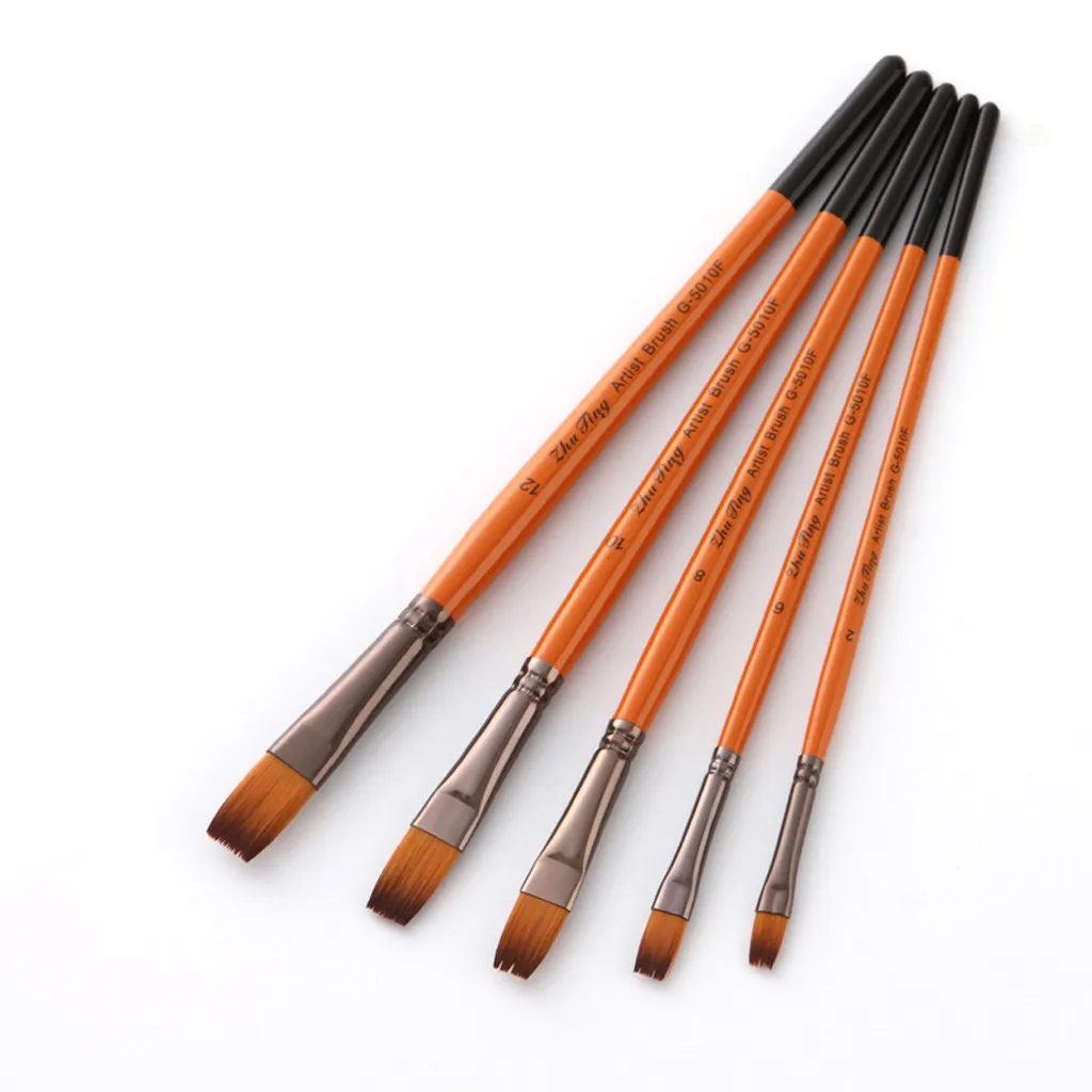 Товары Для рукоделия paint ing 5 Artist paint ing brasses кисть масляная акриловая плоская& tip paint Kit Набор Для Рисования Прямая поставка#3