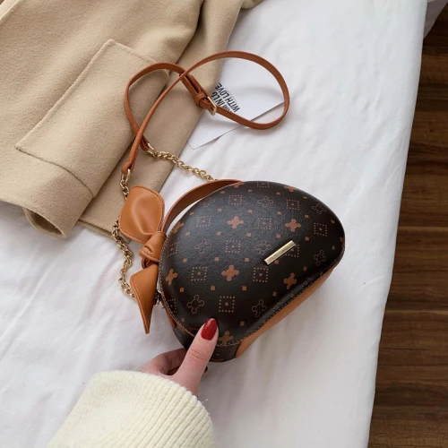 IVog Новое поступление повседневная женская маленькая сумка через плечо louisbag клатч PU круглые сумки для женщин - Цвет: Коричневый