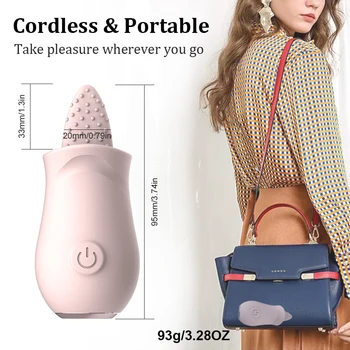 Sucking Tongue Vibrator Clit Nipple Sucker for Women Dildo Clitoris Stimulator Oral Pussy Licking Sex Toys for Adult Couples FUN 2