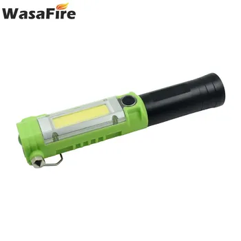 

Multifunctional LED Flashlight COB Work Light Inspection Lamp Camping Lights with Safety Hammer Cutting Knife