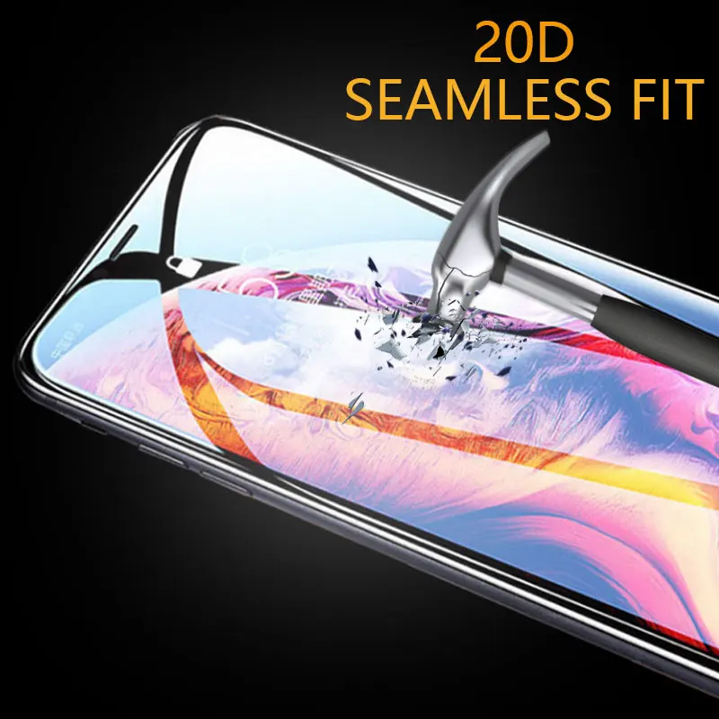 

20D Full Cover Tempered Glass For iphone 11 Pro max Glass Screen Protector On The iphone X XS MAX XR 7 8 6 Plus Protective Glass