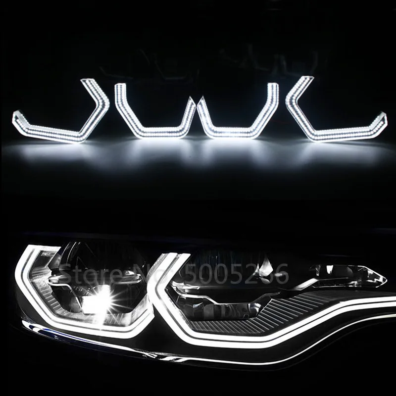 Кольцевой светильник Angel Eyes для BMW M4 M2 F80 F81 F82 F83 F30 3 серии седан F31 вагон F32 F34 4 белый s