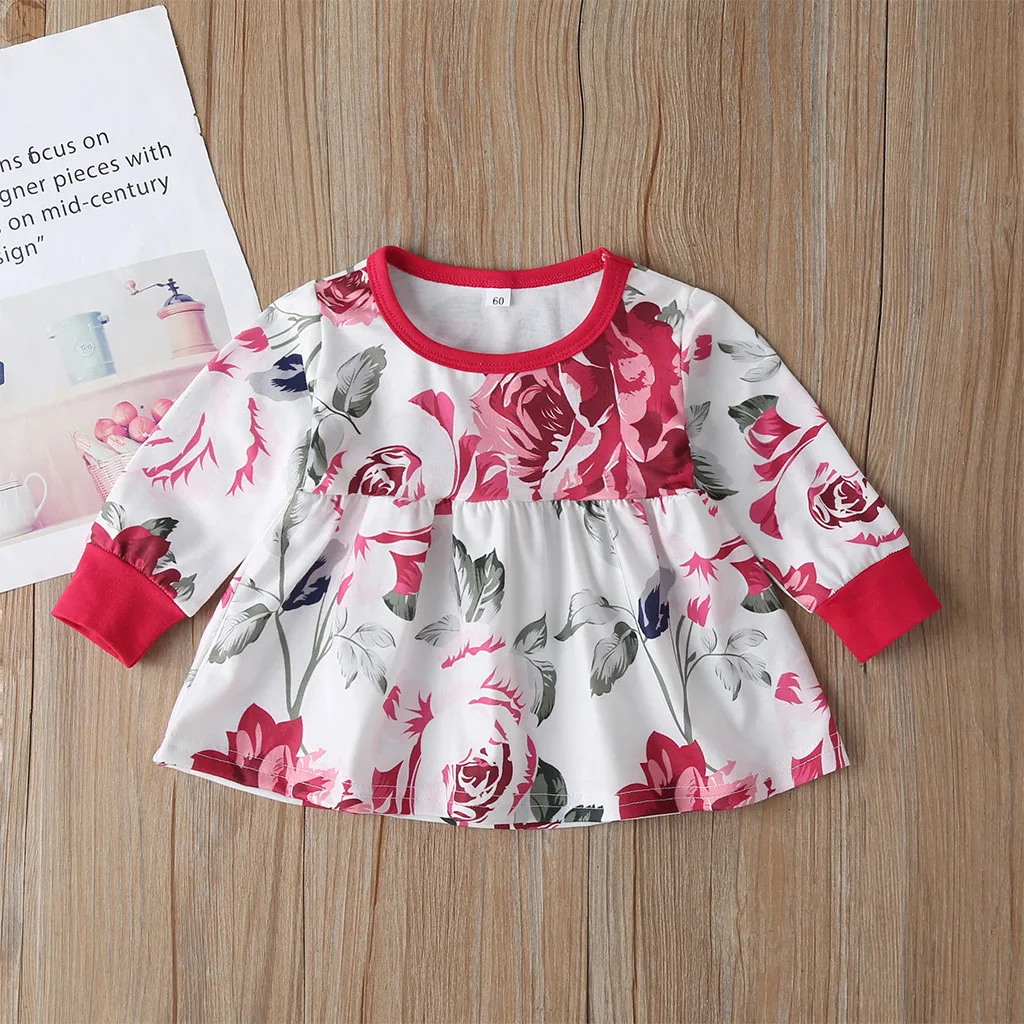 Одежда для маленьких девочек Футболка с цветочным рисунком топы и штаны повязка на голову, комплект одежды для маленьких мальчиков комплект одежды для новорожденных