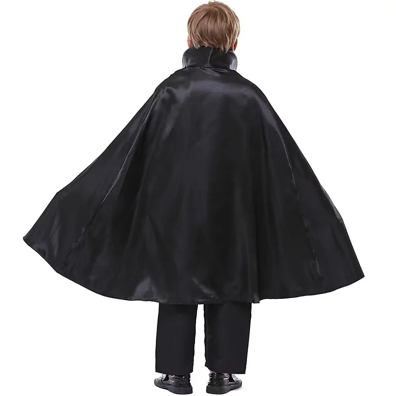 Fantasia Drácula Vampiro Halloween Infantil Traje Luxuoso Para Meninos