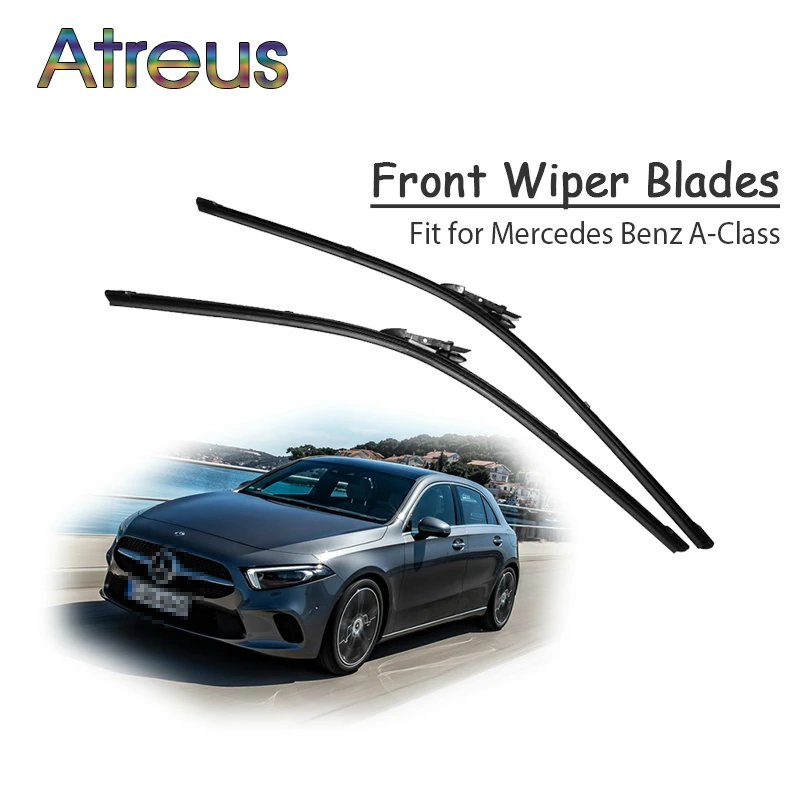 Atreus 2pcs High Quality Long Life Rubber Front Wiper Blades For Mercedes X156 Benz GLA Class