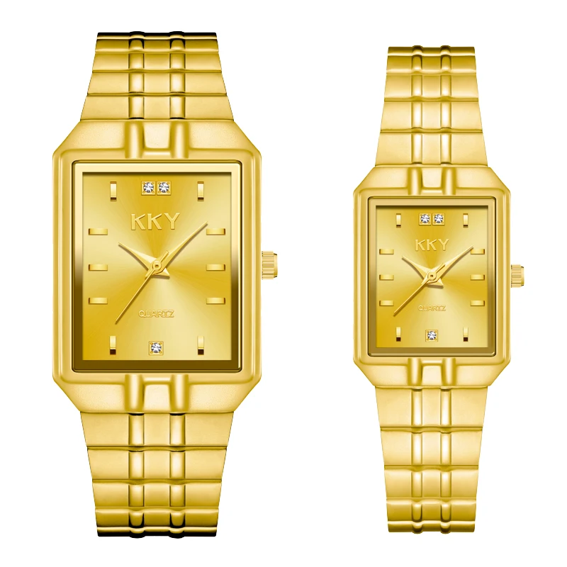 New Hotest Sale Creative Couple Watch 2022 Men's Women Watches KKY Brand Luxury Quartz Female Clock Waterproof lovers WristWatch 